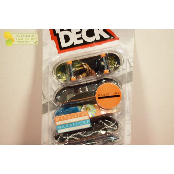 Tech Deck Maxallure Skateboards Mini Fingerboards 4 Pack - Picture 2 of 7